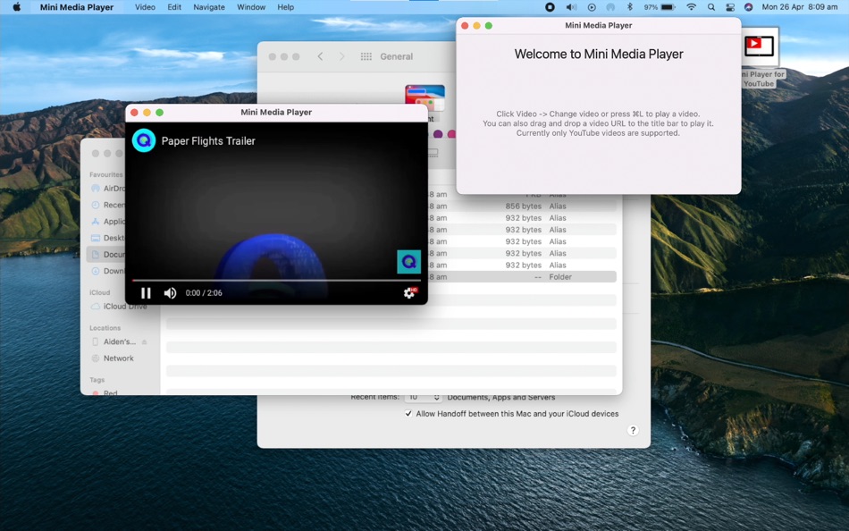 #1. Mini Media Player (macOS) 由: Aiden Quinn