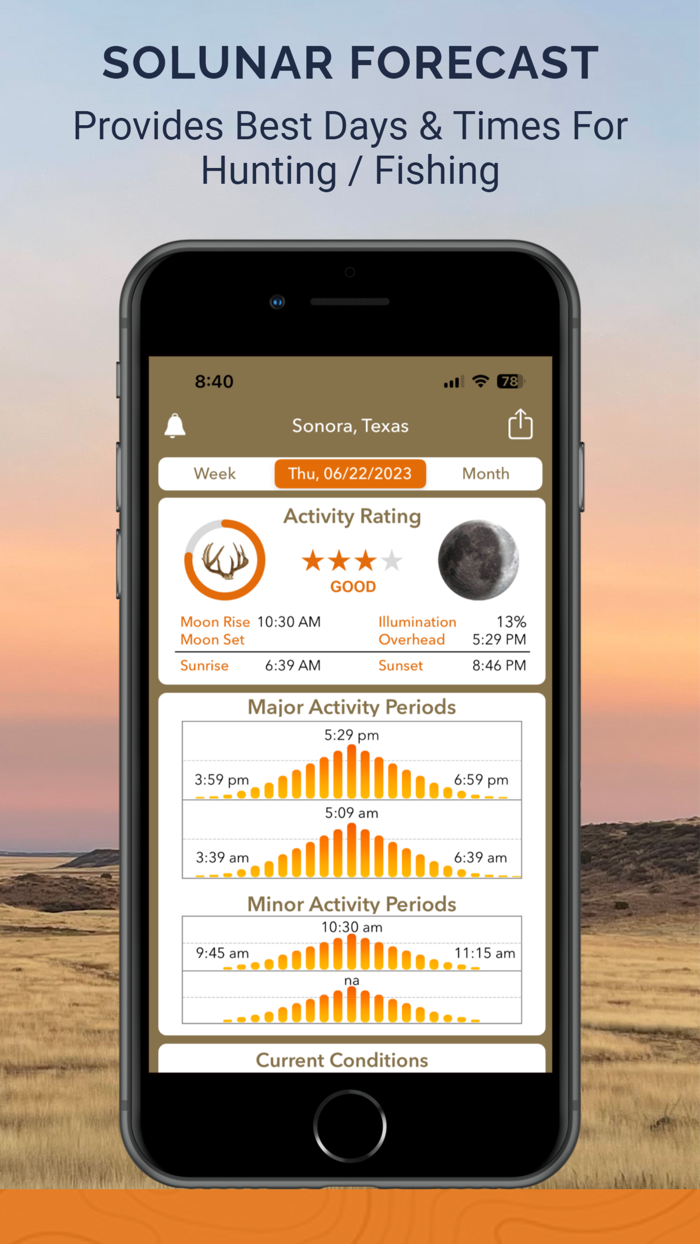iSolunar™ Hunt and Fish Times