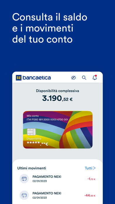 Banca Etica Screenshot