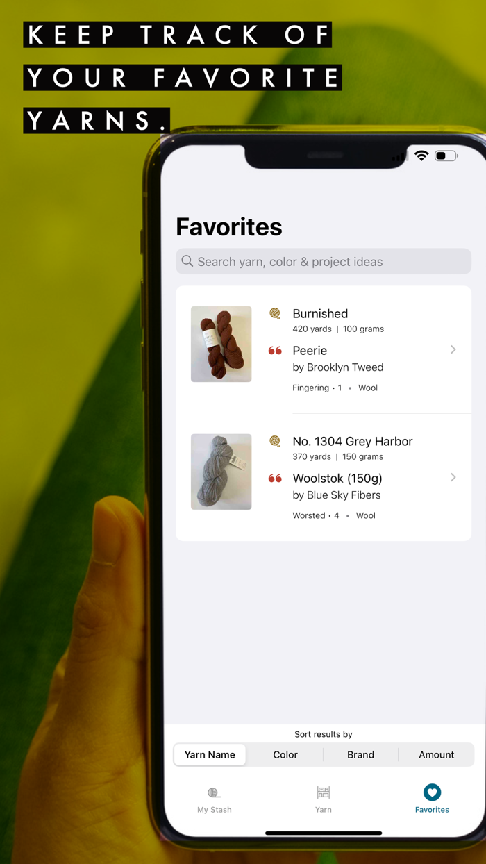 Yarn Store Stash Tracker