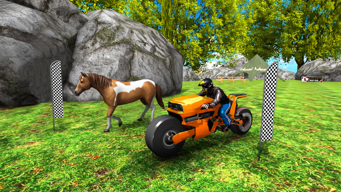 Stunt Bike Racing Animal Games
