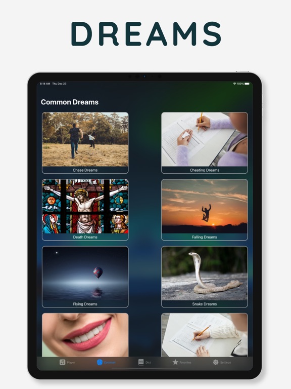 Dreams Interpretation Melodies iPad screenshot 1 - Lifestyle app