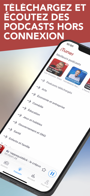 ‎Radio FM: myTuner Radio France Capture d'écran