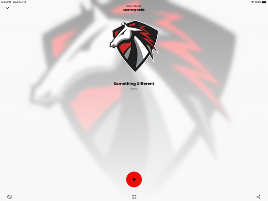 Mustang Radio App iPad screenshot 2 - Music app