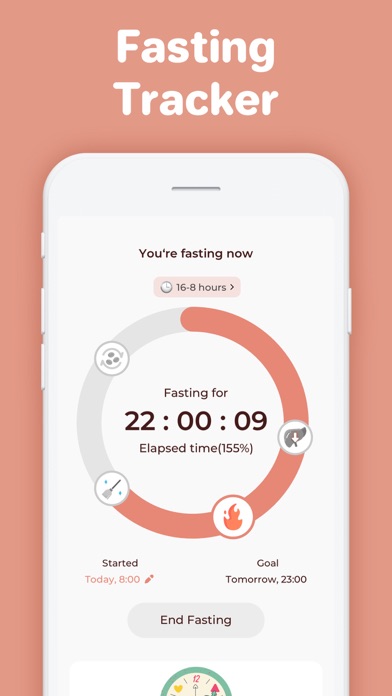 EatTimer: Fasting Tracker Appのおすすめ画像2