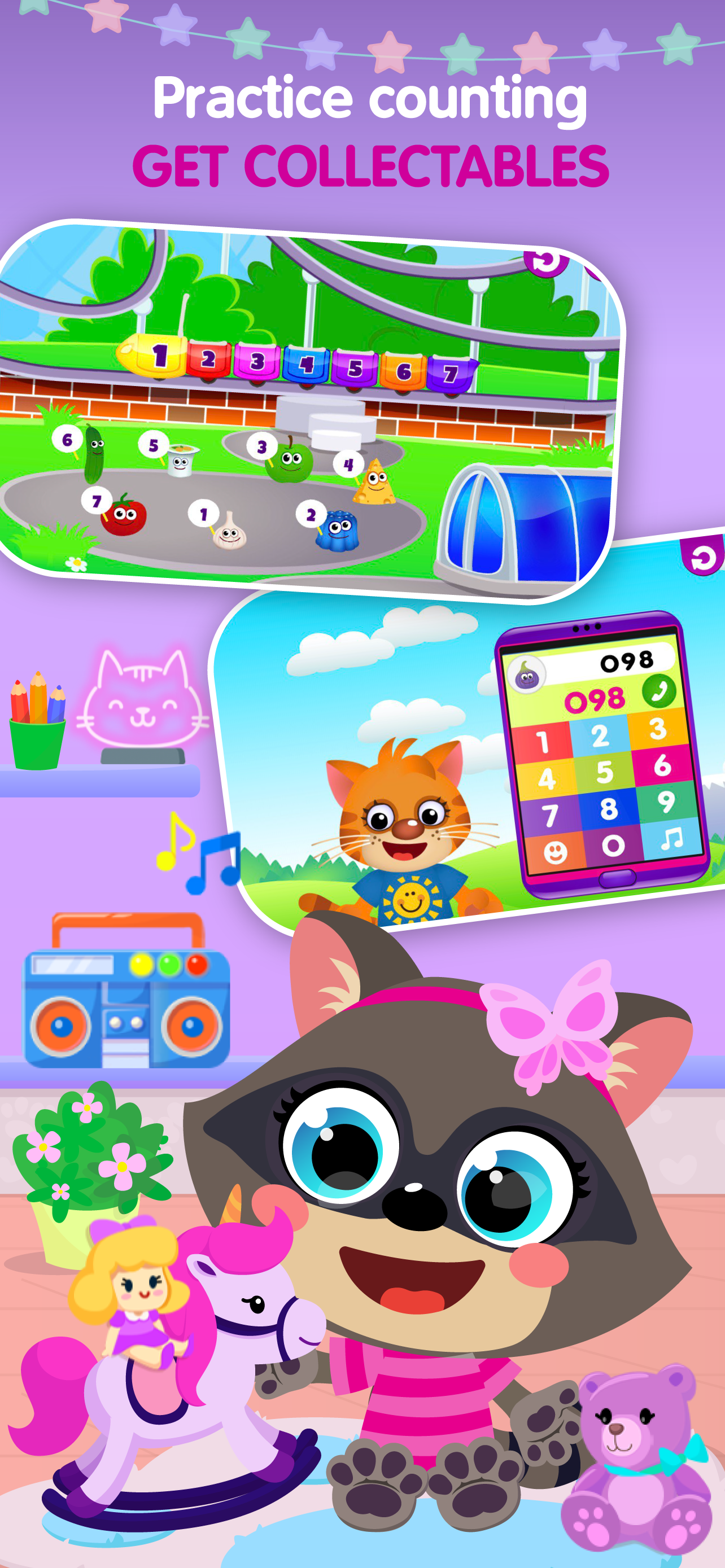 Numbers learning kids games 2