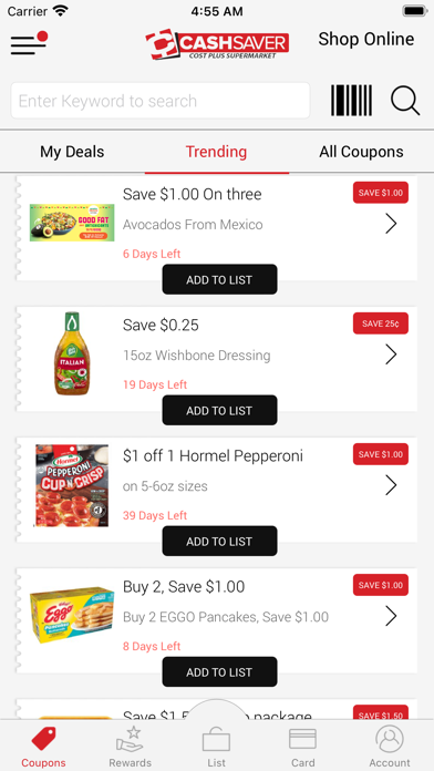 Cash Saver TX Screenshot