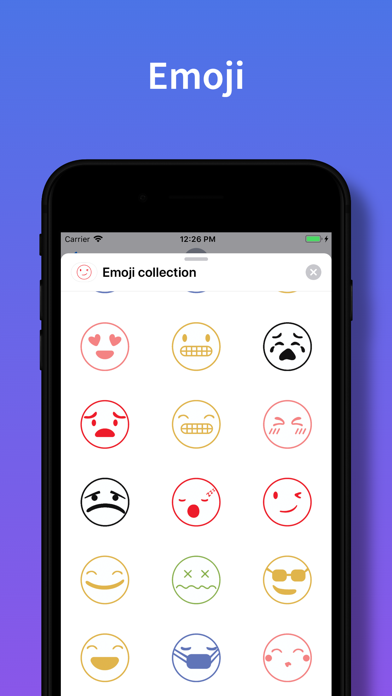 Screenshot #2 pour Emojis stickers for iMessage