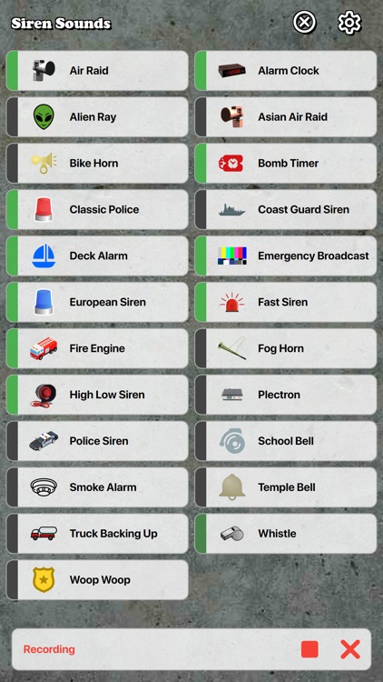 Siren Sounds Soundboard