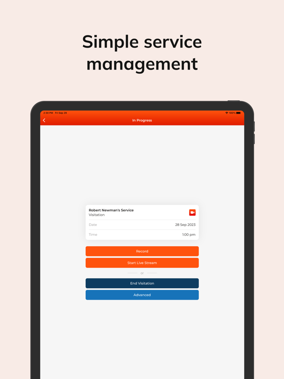 Screenshot #5 pour MemoryShare Funeral Webcasting