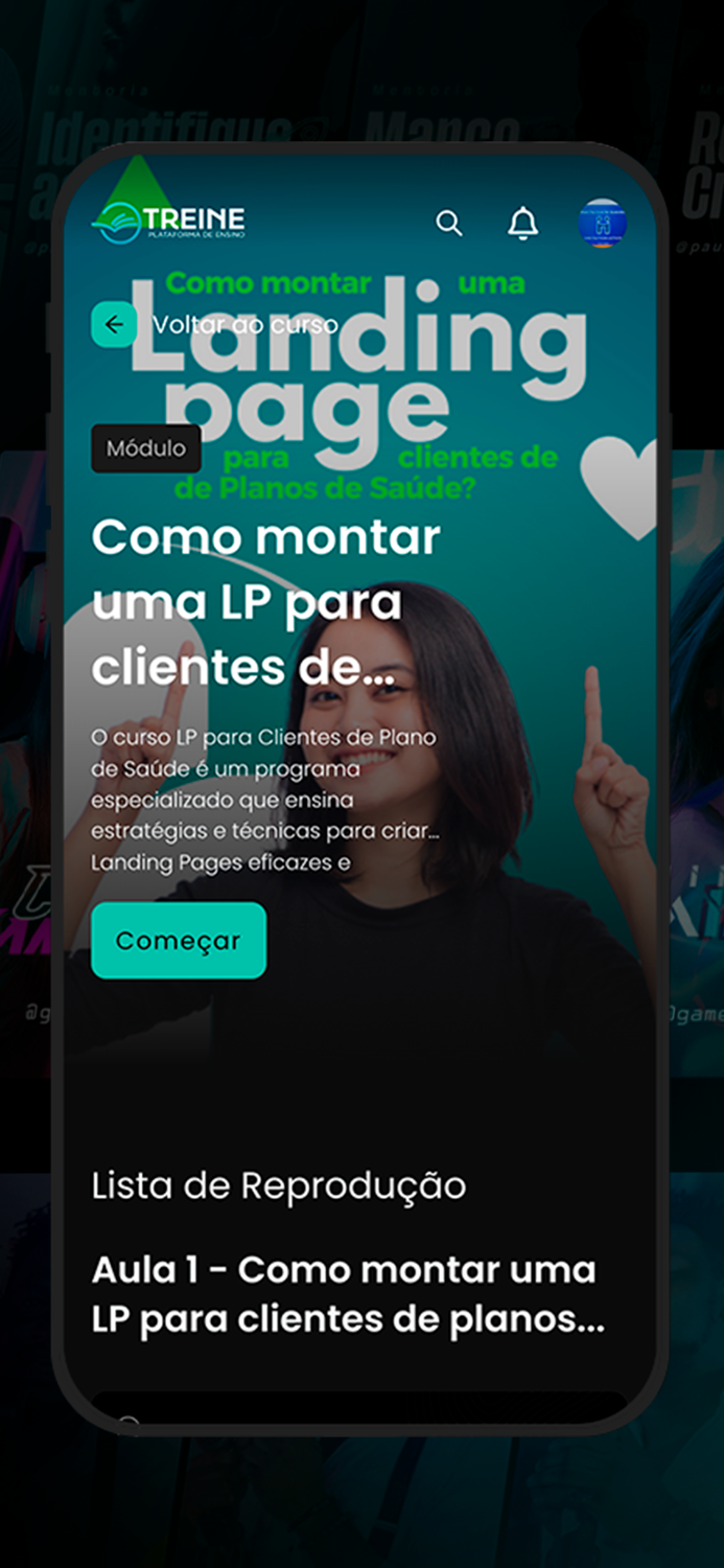 Treine Plataforma de Ensino