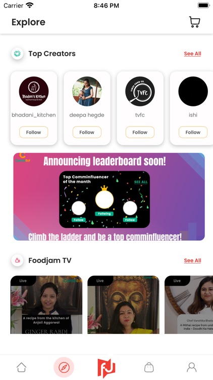 Foodjam:Food videos, shop,earn screenshot-4