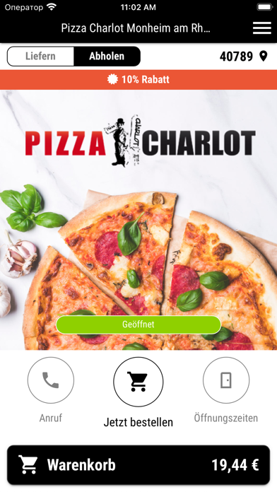 Pizza Charlot Monheim am Rhein Screenshot