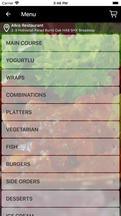 Alkis Restaurant Screenshot