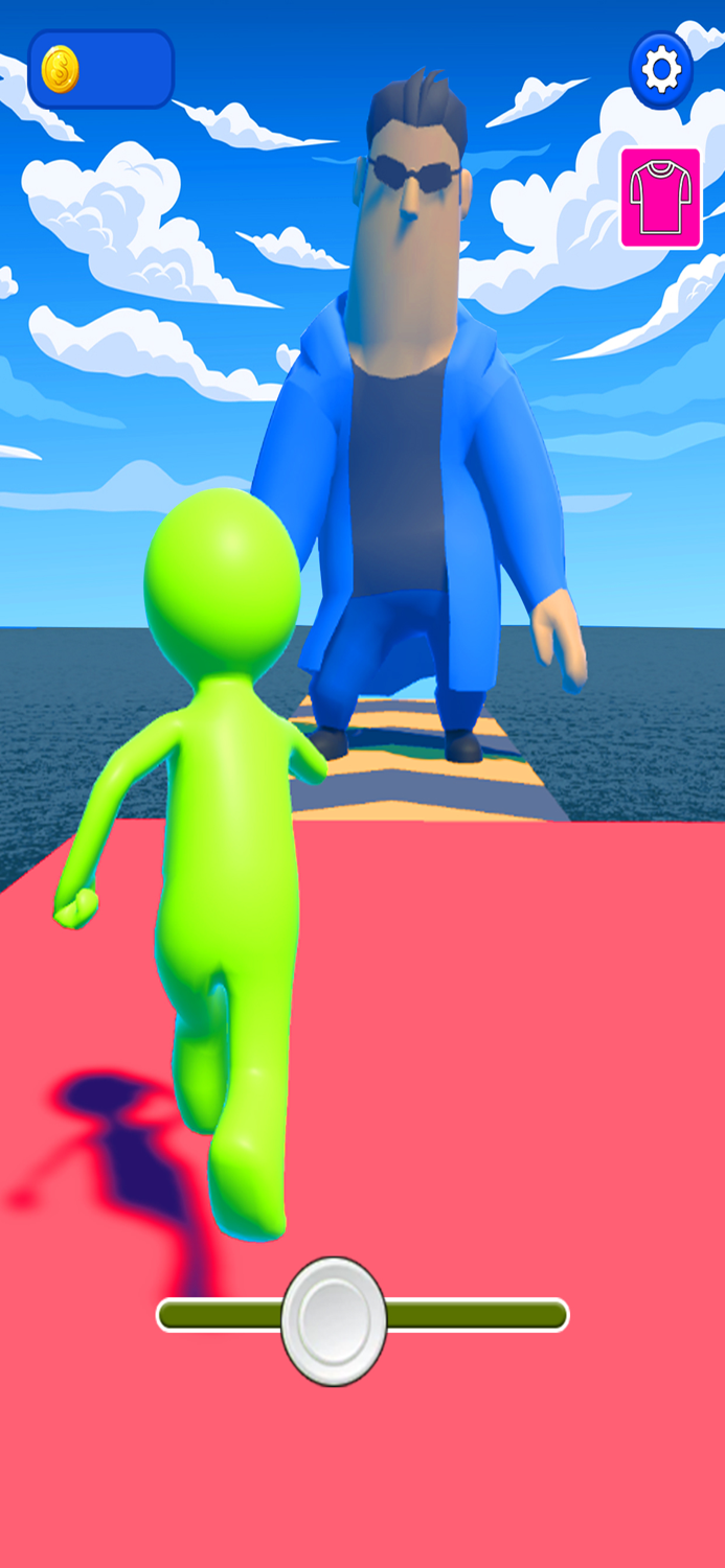 Scale Man Running Rush