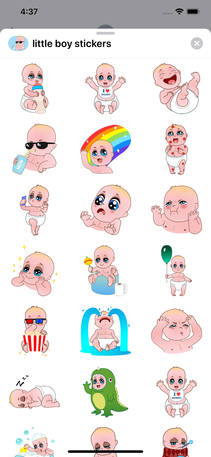 Little boy emoji and stickers