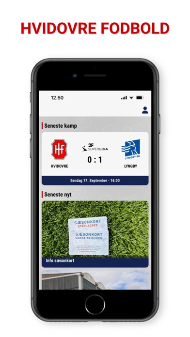 Hvidovre Fodbold Screenshot 1 - AppWisp.com Hvidovre Fodbold Screenshot 1 - AppWisp.com