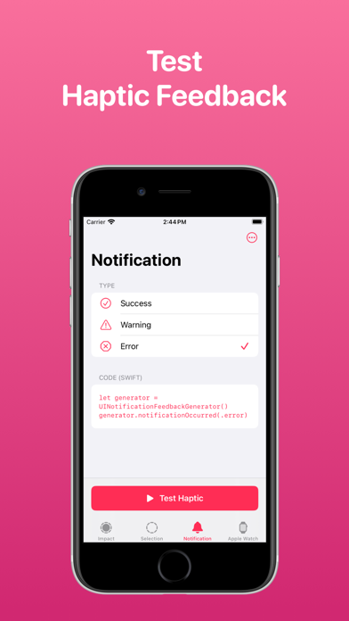 Haptics - Test Haptic Feedbackのおすすめ画像1