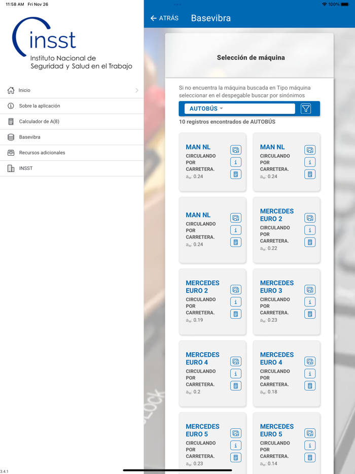 Exposición a vibraciones