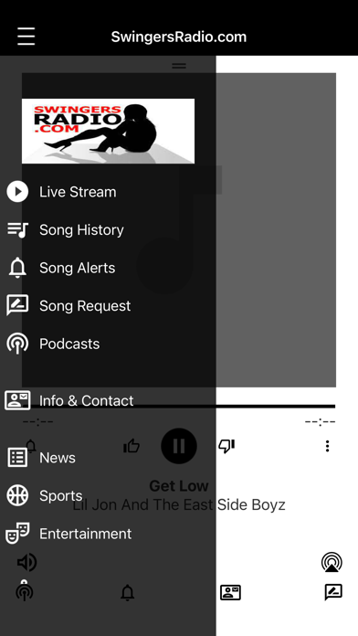 Swingers Radio Screenshot