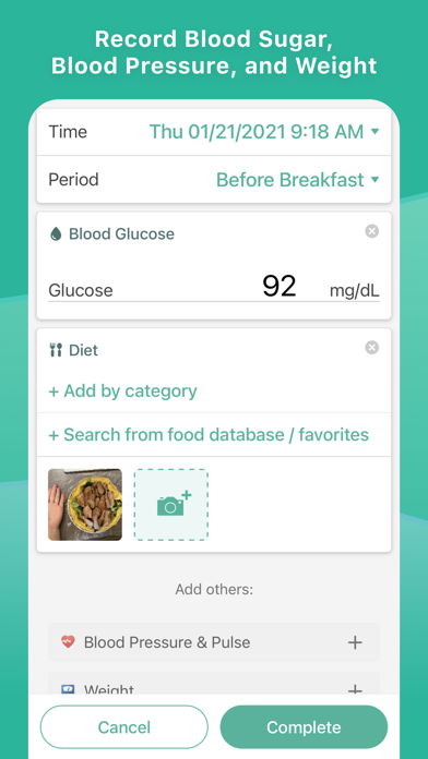Health2Sync - Diabetes Tracker Screenshot