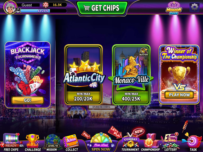 Blackjack 21 online card games