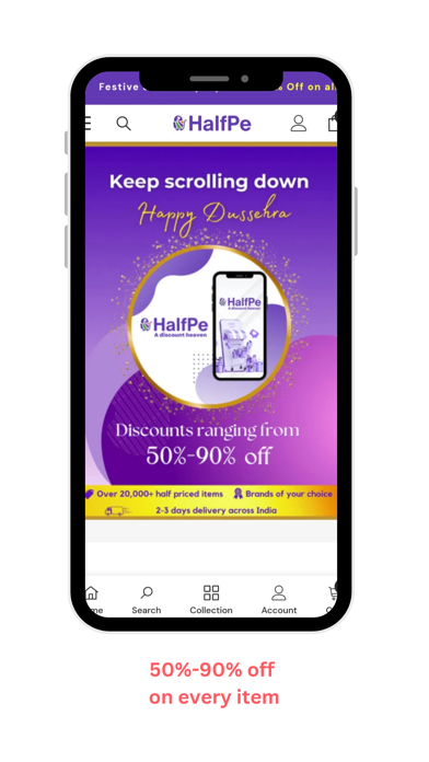 Screenshot #1 pour HalfPe - a discount heaven