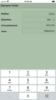 diameter finder - circle calc iphone screenshot 3