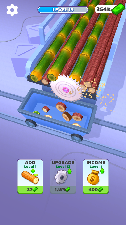 #3. Idle Cutter: Wood Slice (iOS) 由: Freeplay LLC