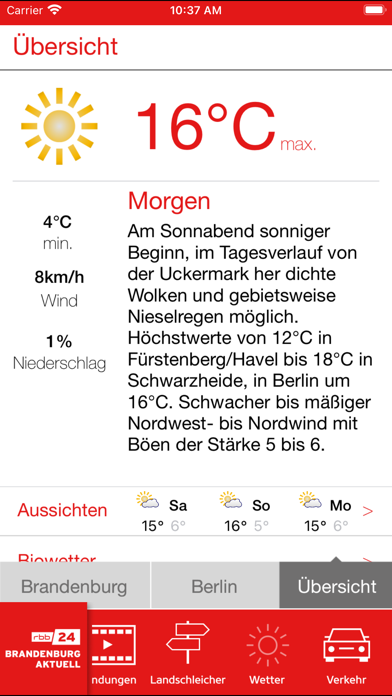 rbb24 Brandenburg Aktuell Screenshot