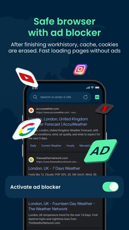 WebSurf: VPN & Browser screenshot-3