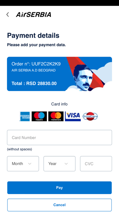 Air Serbia Screenshot