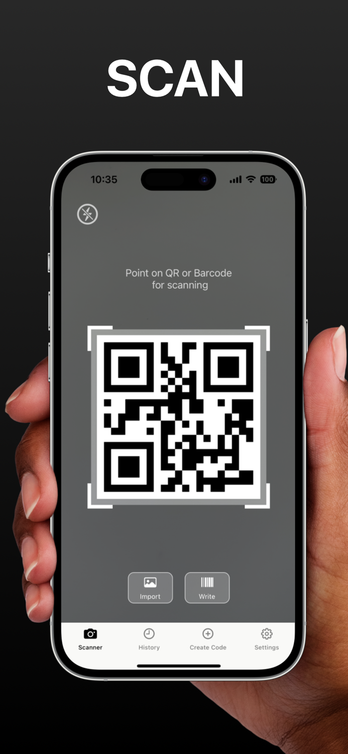 QR Code and Barcode Scanner app.