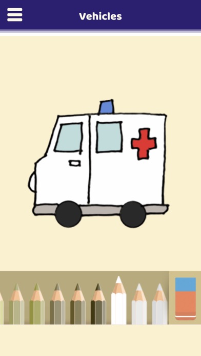 Vehicle Coloring Book Screenshot