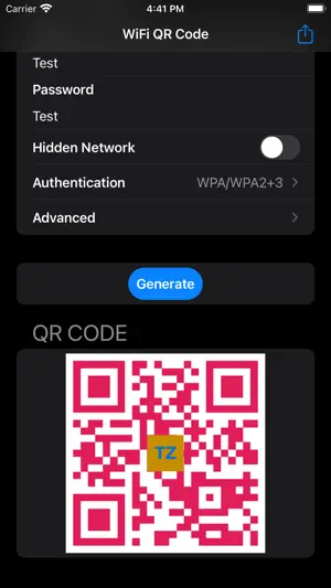 WiFi QR-Code screenshot 4