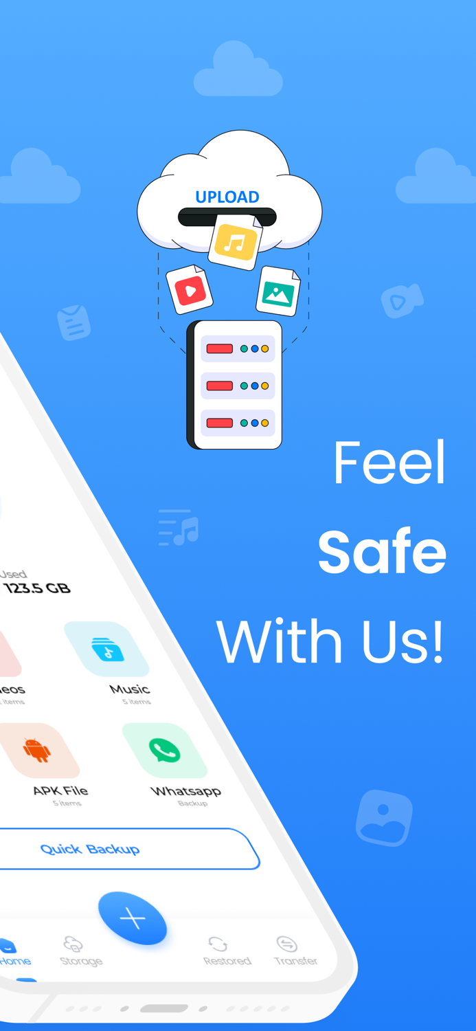 Cloud storage Cloud backup