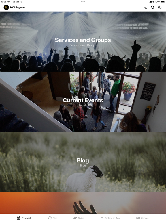 Harvest Church International iPad screenshot 1 - Education app