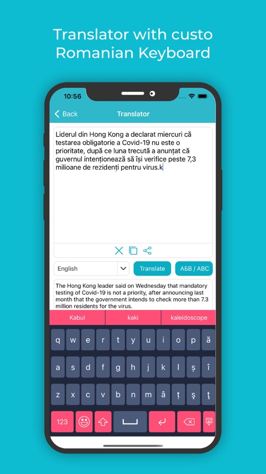 #3. Romanian Keyboard: Translator (iOS) Podle: Rushikesh Trivedi