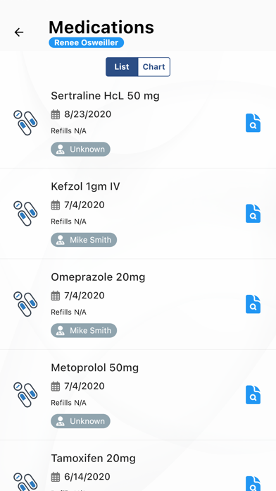 eSante MyHealth Screenshot