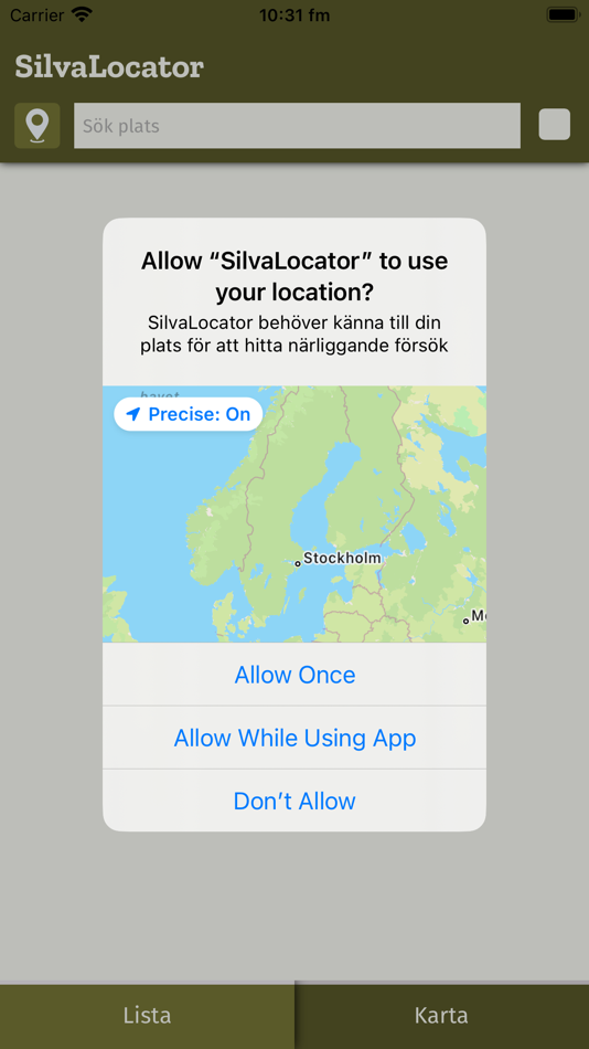 #2. SilvaLocator (iOS) By: Kim Lindgren