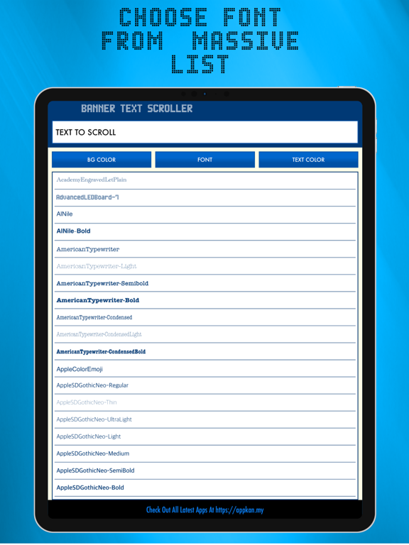 Screenshot #5 pour Banner Text Scroller