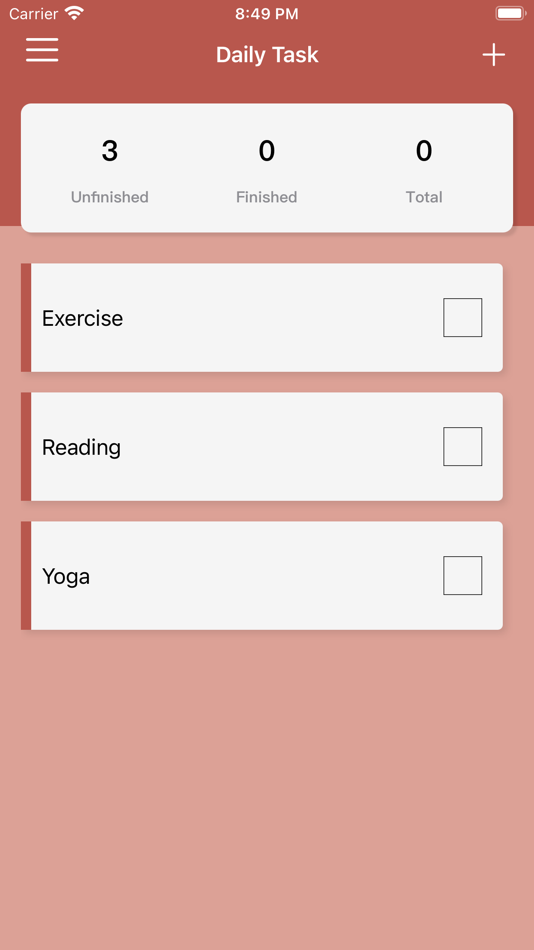 #1. Daily Task - Good Habits (iOS) 由: HUNG-PIN YU