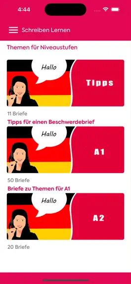 Game screenshot Brief Schreiben Deutsch Lernen mod apk