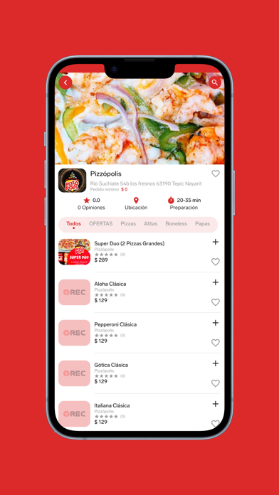 REC Delivery Comida y mas Screenshot