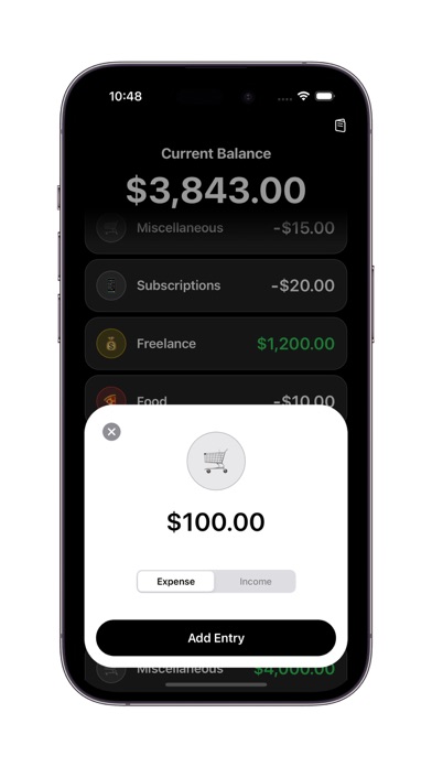 ExpenseLogger -Spending Habits Screenshot