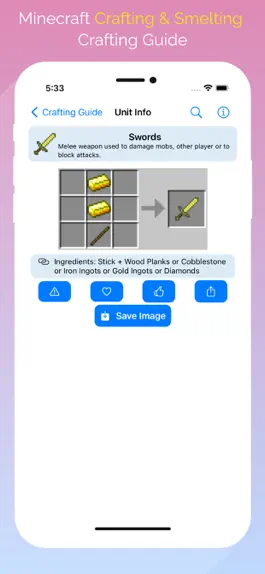 Game screenshot Guide for Minecraft: Crafting apk
