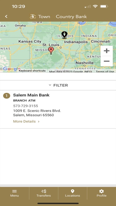 Town & Country Digital Banking Screenshot