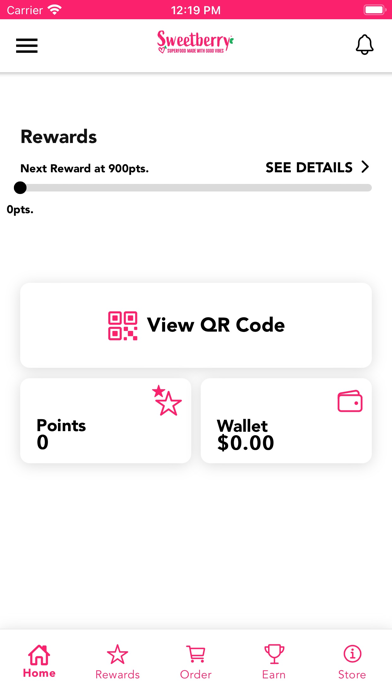 Sweetberry Bowls Rewards Screenshot