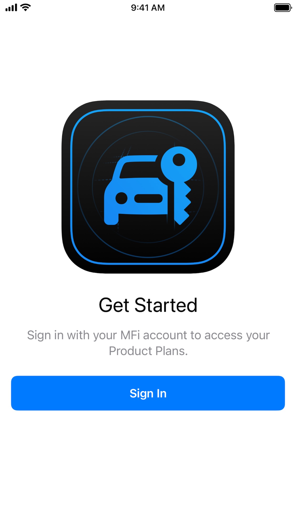 Screenshot do app Car Keys Tests