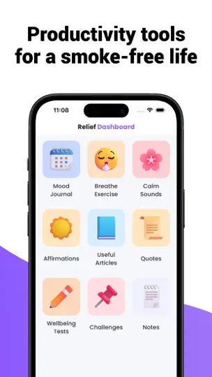 Скриншот NicAway - Quit Smoking на iPhone 2